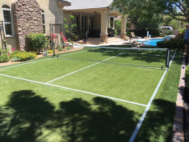 Naperville Backyard Pickleball Court